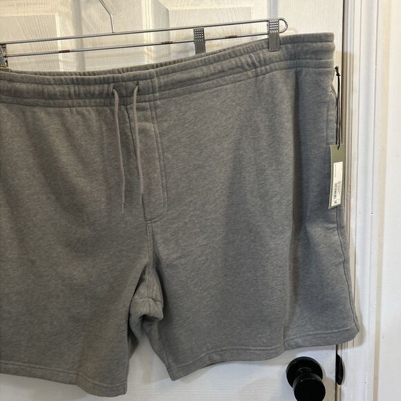 NWT Goodfellow & Co Men’s Big & Tall Knit Shorts Size 5XL, Light Gray - Picture 8 of 16